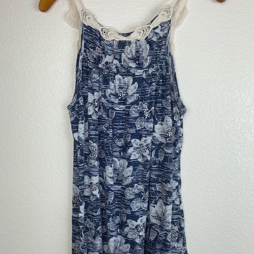 Anthro C. Kerr Crochet Beaded Sequin Floral Tank - Picture 7 of 13